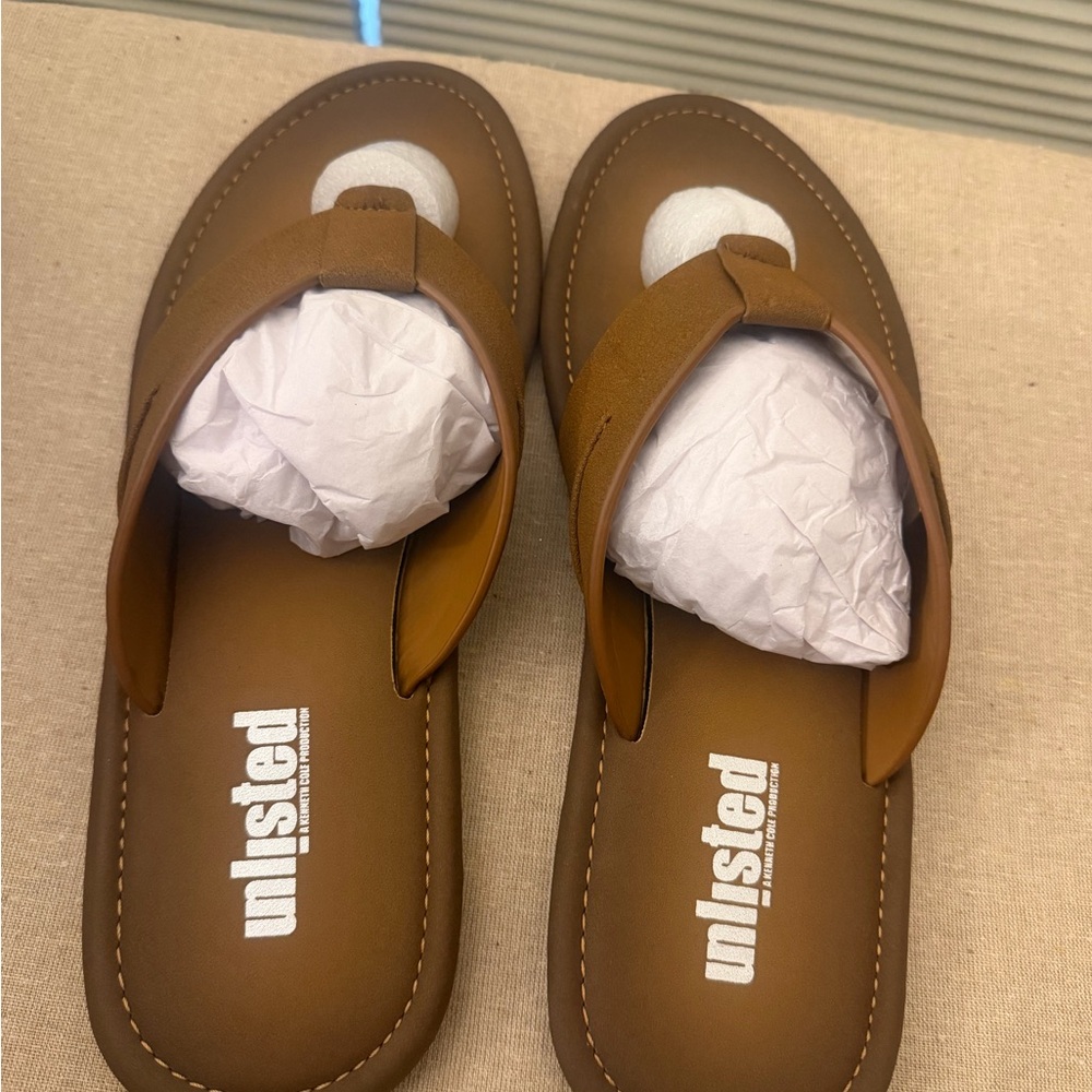 Unlisted by Kenneth Cole Tan Webb Sandals